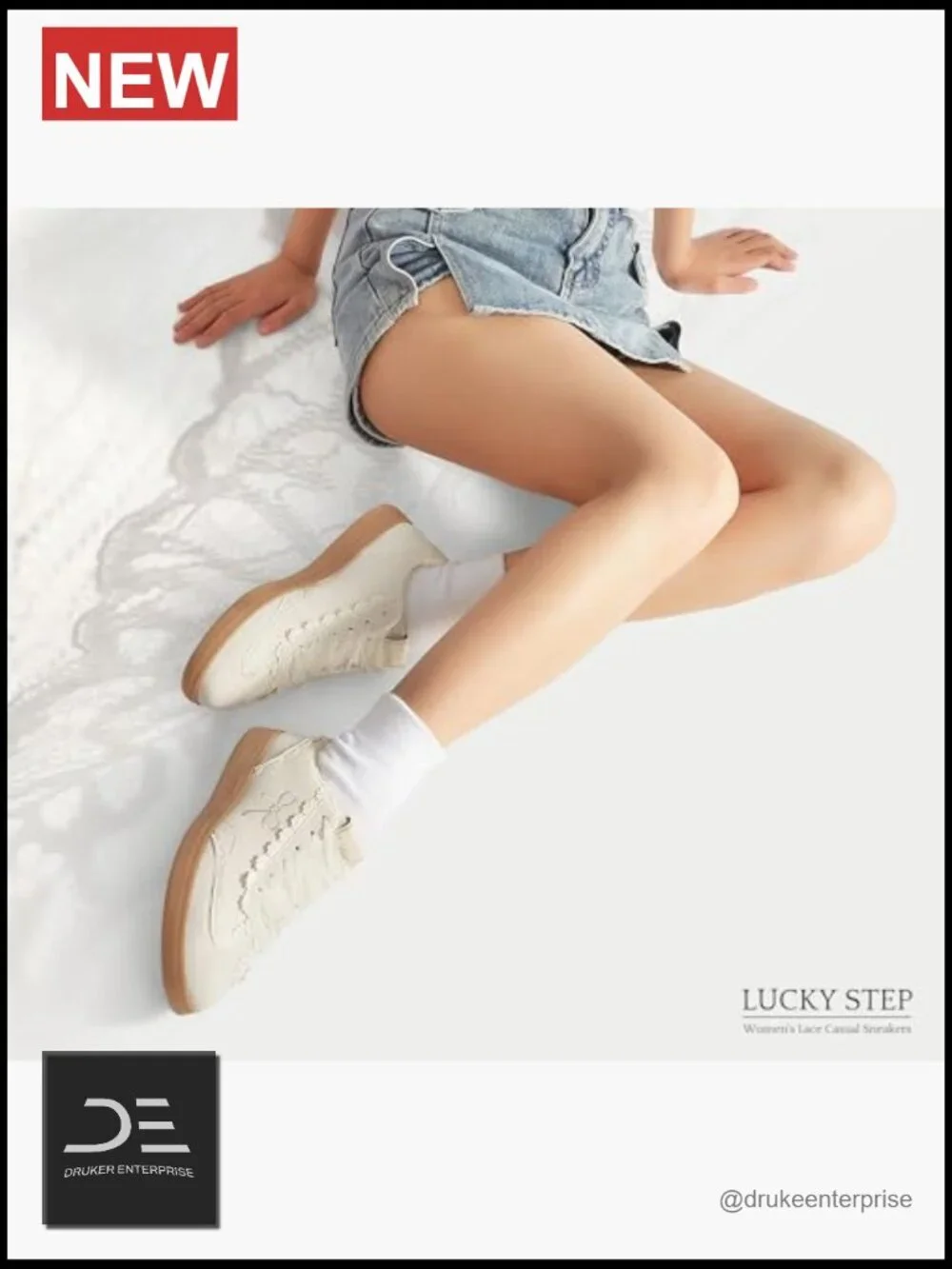 Lace Detail Casual Sneakers Organza Ribbon Lace-Up Vintage Gum Sole Sneakers